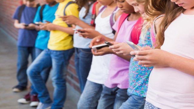 More than half of all children own a mobile phone