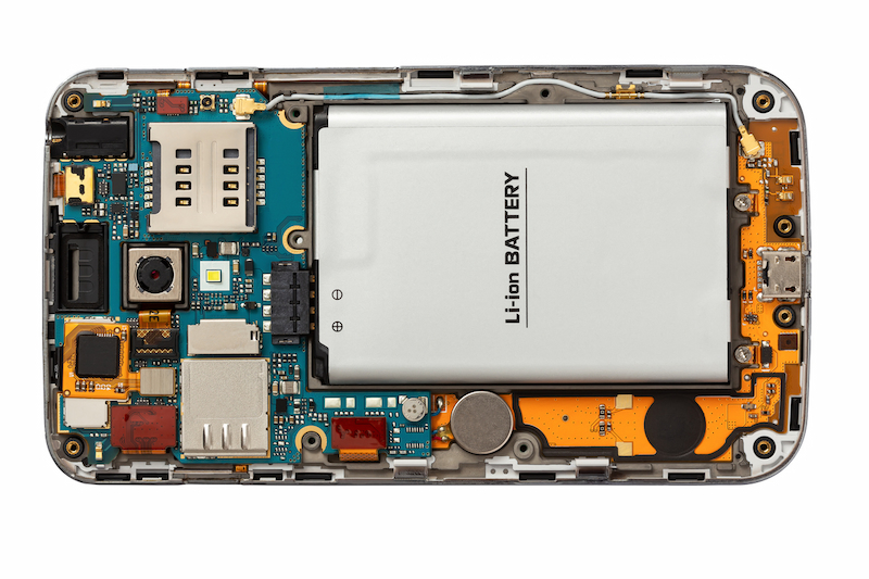 inside a smartphone