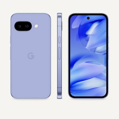Google Pixel 9a front and back