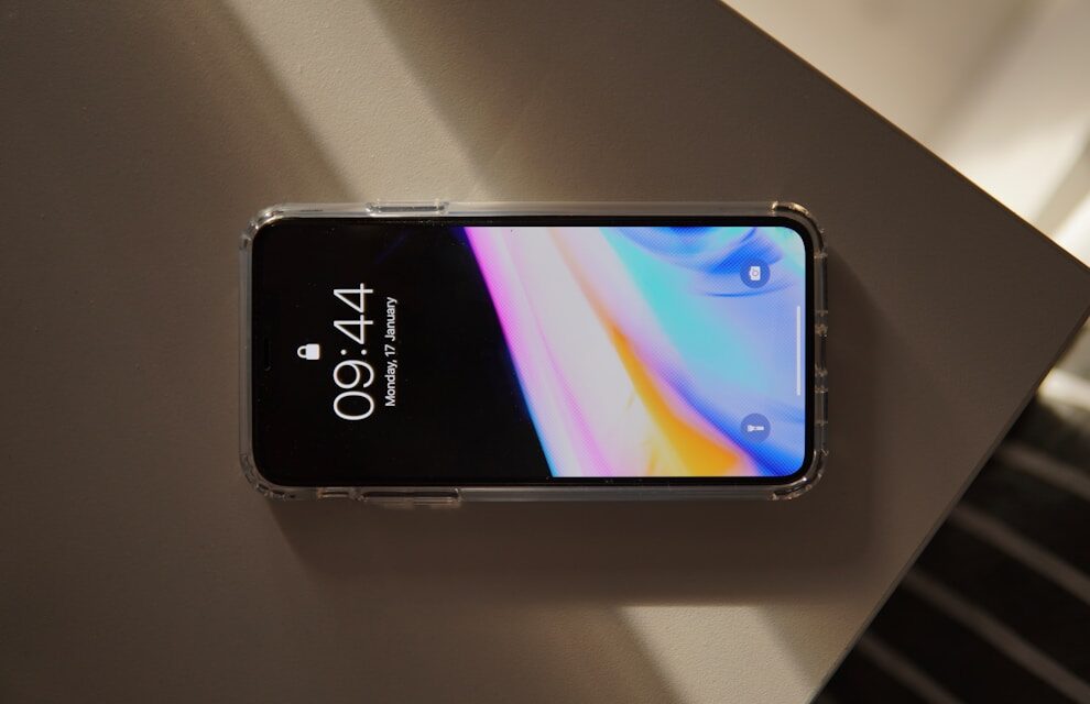 An unlocked iphone on a table